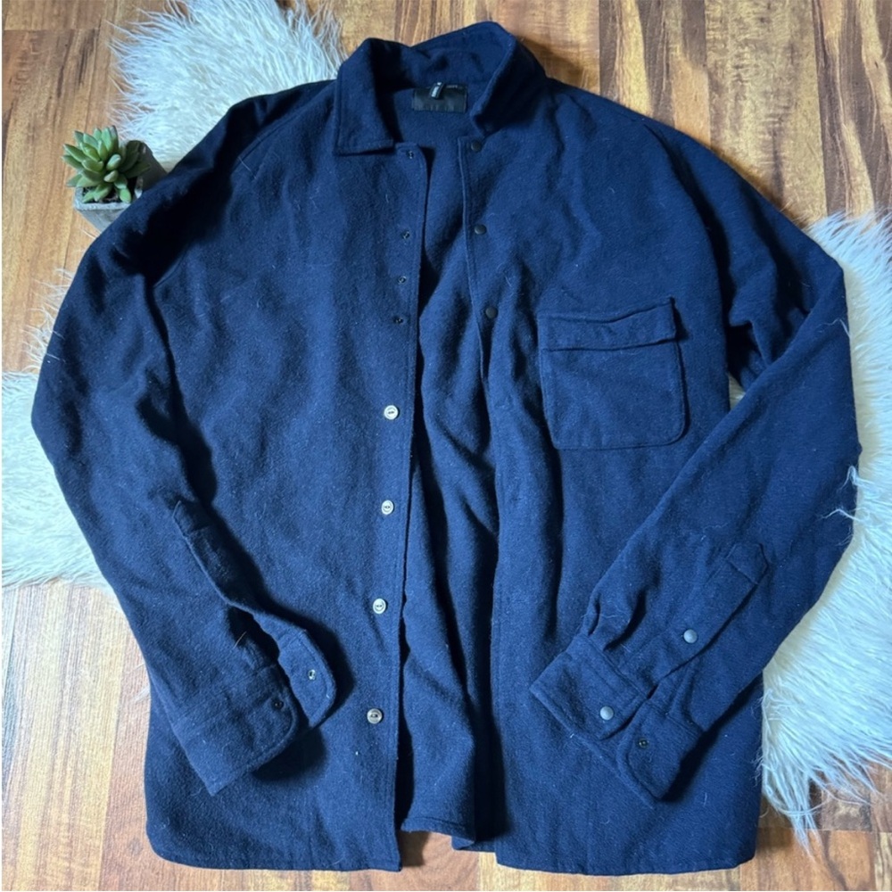 Men's Navy Shirt Jacket